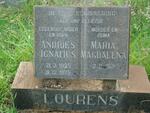 LOURENS Andries Ignatius 1925-1975 & Maria Magdalena 1919-