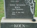 KOEN Anna Susanna nee EBERSOHN 1902-