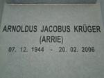 KRUGER Arnoldus Jacobus 1944-2006
