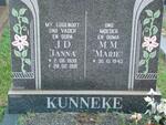 KUNNEKE J.D. 1939-1991 & M.M. 1943-