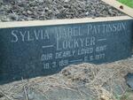 LOCKYER Sylvia Mabel Pattinson 1891-1977