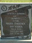 VUUREN Maria Dorathea, van nee DE KLERK 1896-1981