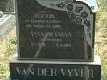 VYVER Anna Susanna, van der nee KRITZINGER 1900-1962