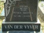 VYVER Petrus Johannes, van der 1891-1974