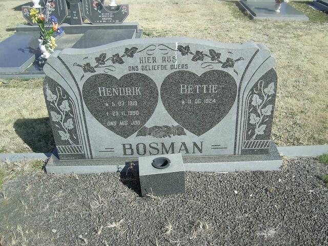 BOSMAN Hendrik 1919-1990 & Bettie 1924-