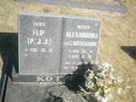 KOTZE P.J.J. 1930- & Alexandrina LABUSCHAGNE 1941-1999
