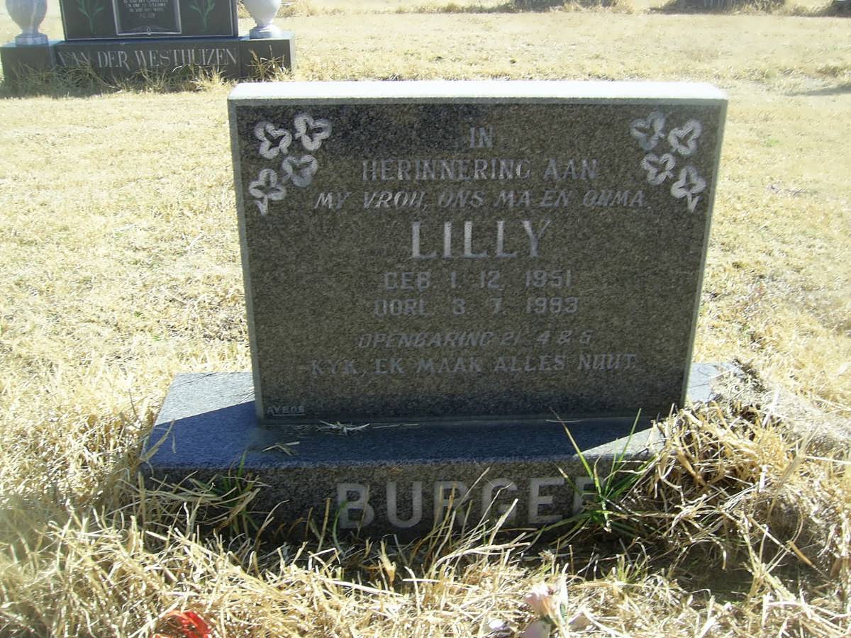 BURGER Lilly 1951-1993