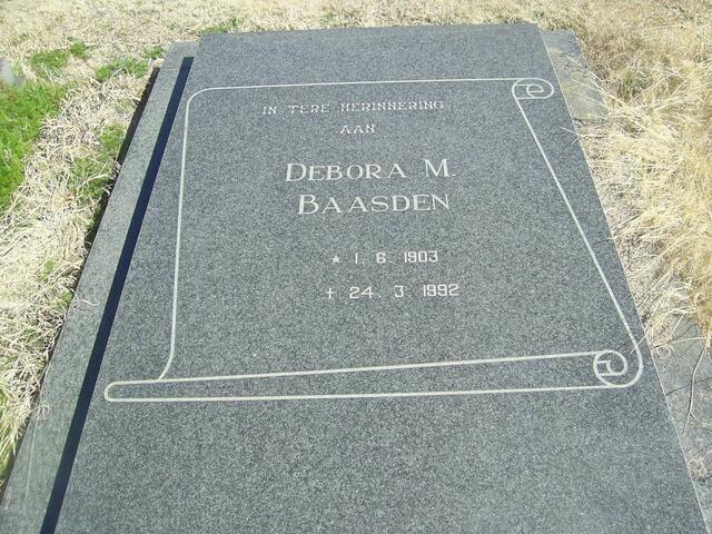 BAASDEN Debora M. 1903-1992