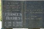 HUGHES Frances 1892-1975