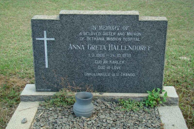 HALLENDORFF Anna Greta 1906-1970