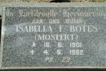 BOTES Isabella F. nee MOSTERT 1901-1982