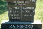 RAINSFORD Clifford Fredrick 1926-2001 Magdalena Petronella 1929-