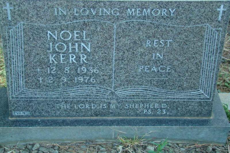 KERR Noel John 1936-1976