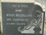 JAARSVELD Maria Magdalena, van 1903-1979