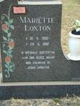 LOXTON Mariette 1980-1992