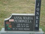 JONKER Anna Maria Petronella 1929-2000