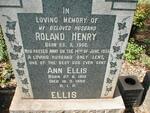 ELLIS Roland Henry 1902-195? & Ann 1910-1990