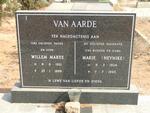 AARDE Willem Maree, van 1921-1999 & Marie HEYNIKE 1924-1993