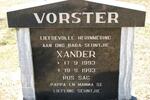 VORSTER Xander 1993-1993