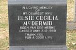 McDERMID Elsie Cecilia nee VAN DER MERWE -1968
