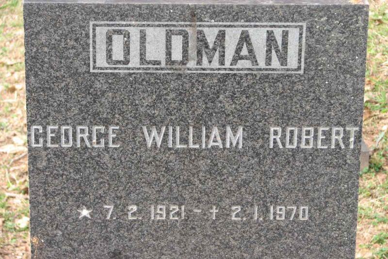 OLDMAN George William Robert 1921-1970