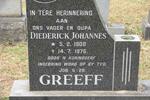 GREEFF Diederick Johannes 1900-1975