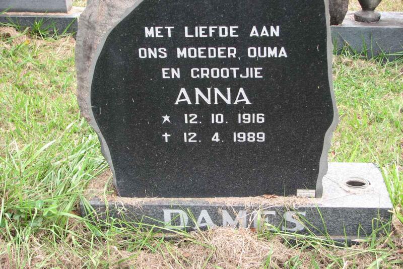 DAMES Anna 1916-1989