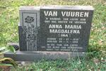 VUUREN Anna Maria Magdalena, van 1939-1995