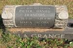 GRANGE Pieter Daniel Francois, la 1920-1986 & Maria Jacoba PRINSLOO 1931-19??