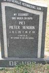 VOS Pieter Hendrik, de 1935-1993