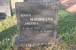 VOLSTEEDT Anna Magdalena Jacoba 1922-1986