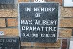 GRAMATTKE Max Albert 1908-1991
