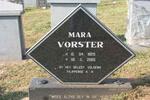 VORSTER Mara 1925-2003
