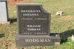 HODGMAN William Thomas 1914-2004 & Hendriena Johanna 1930-1997