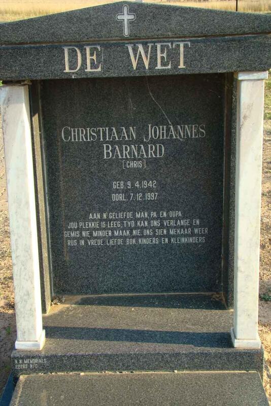 WET Christiaan Johannes Barnard, de 1942-1997