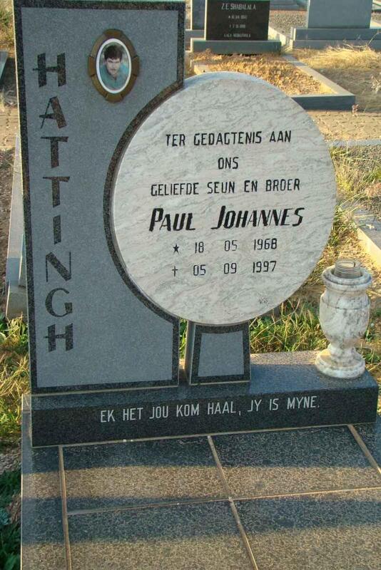 HATTINGH Paul Johannes 1968-1997