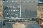 WHEELER Frikkie 1927-2000