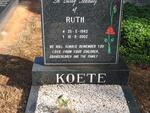 KOETE Ruth 1942-2002