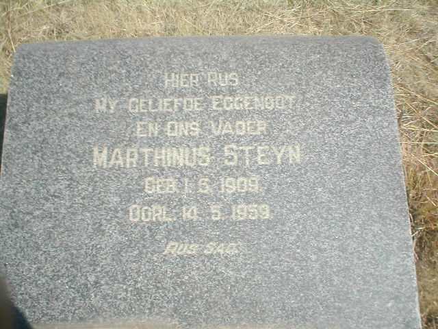 STEYN Marthinus 1909-1959