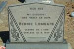 LOMBARD Hennie 1919-1985
