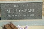 LOMBARD M.J. 1913-1978