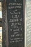 LOURENS Eliza Johan 1878-1944