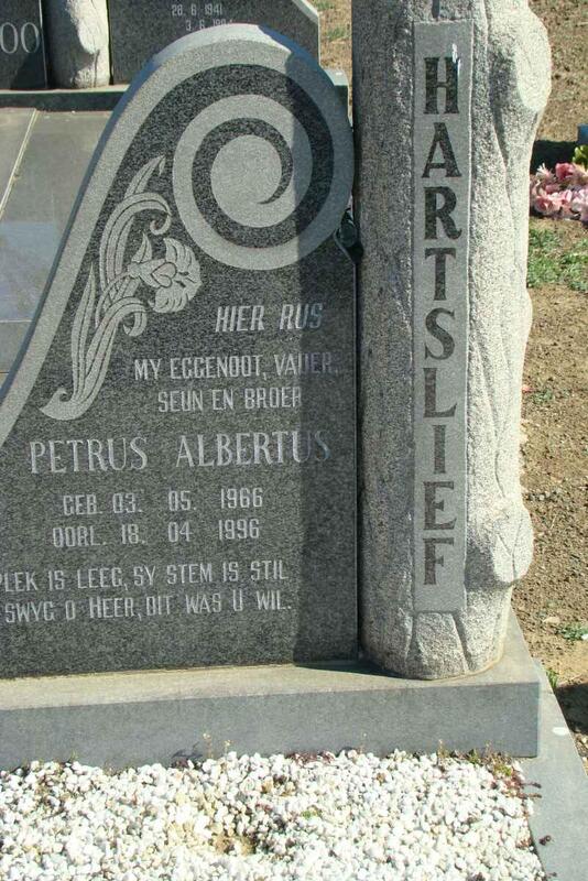 HARTSLIEF Petrus Albertus 1966-1996