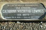 LOWINGS Catharina Magritha nee BRITS 1899-1969