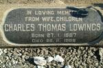 LOWINGS Charles Thomas 1887-1965