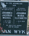 WYK Johannes Jacobus Michiel, van 1923-1991 & Johanna Maria Elizabeth 1936-
