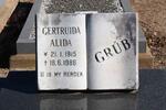GRUB Gertruida Alida 1915-1986