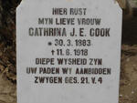 COOK Cathrina J.E. 1883-1918
