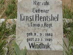 HENTSHEL Ernst 1882-1905