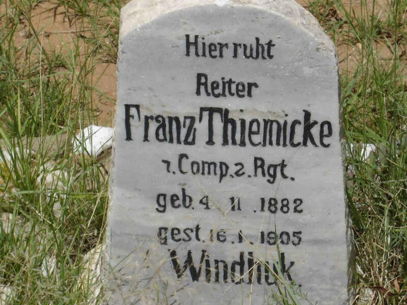 THIEMICKE Franz 1882-1905